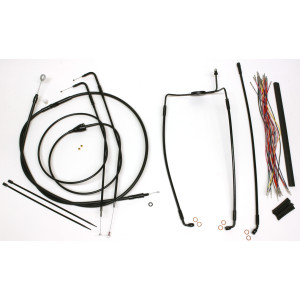 XR OE Style Black w/Black Fittings Non-ABS Handlebar Kit 15" - 17" Apes