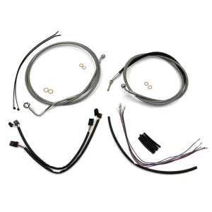 XR Stainless Handlebar Installation Kit 12"-14" Apes