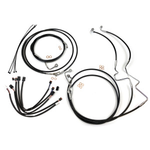 XR OE Style Black w/Chrome Fittings Handlebar Kit 12" - 14" Apes
