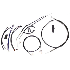 XR OE Style Black w/Chrome Fittings Handlebar Kit 12" - 14" Apes