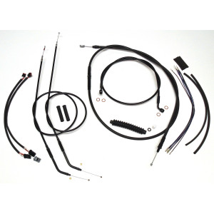 XR OE Style Black w/Black Fittings Handlebar Kit 10" - 12" Apes