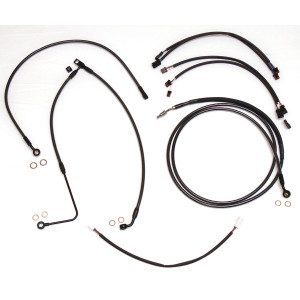 Black Pearl Softail Handlebar Installation Kit 12"-14" Ape Hangers