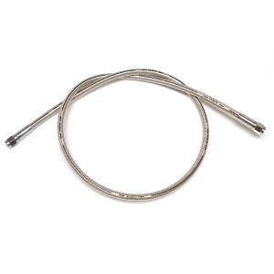 Polished Stainless Braided 12" ABS Universal DOT Brake Line