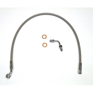 XR Stainless M8 Softail Dual Disc ABS 22" Upper Brake Line w/Adapter