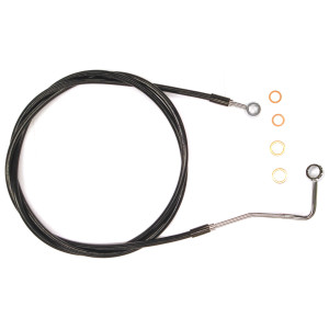 XR Stainless w/Black Coating Touring ABS Upper DOT Brake Line