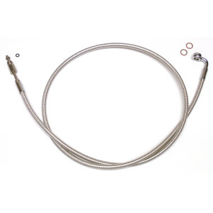 76" Polished Stainless Hydraulic Clutch - 90° 10mm