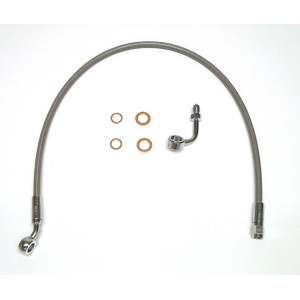 XR Stainless Non-ABS 25" Trike Upper Brake Line w/Adapter 35° 10mm