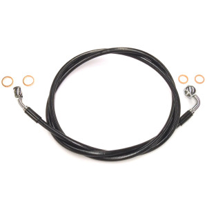 XR Stainless Black Coated Single Non-ABS EZ Align DOT Brake Line
