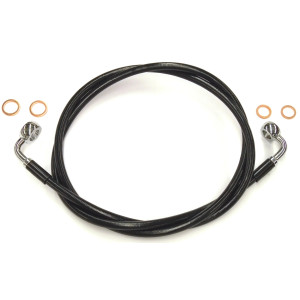 XR Stainless Black Coated Single Non-ABS E-Z Align DOT Brake Line