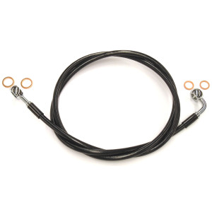 XR Stainless Black Coated Single Non-ABS EZ Align DOT Brake Line