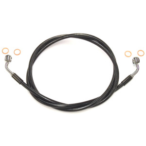 XR Stainless Black Coated Single Non-ABS EZ Align DOT Brake Line