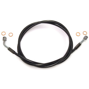 XR Stainless Black Coated Single Non-ABS EZ Align DOT Brake Line