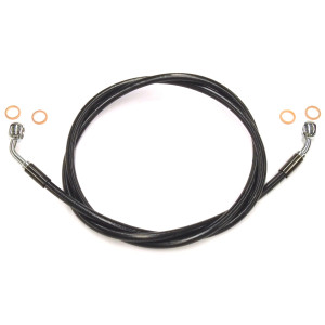 XR Stainless Black Coated Single Non-ABS EZ Align DOT Brake Line