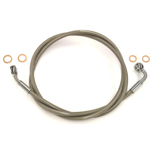 XR Stainless Chrome Single Non-ABS EZ Align Brake Line