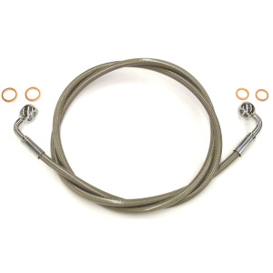 XR Stainless Chrome Single Non-ABS E-Z Align Brake Line
