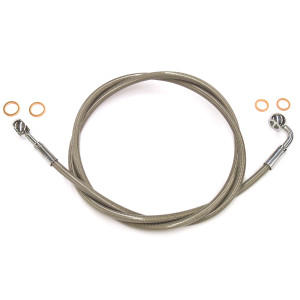 XR Stainless Chrome Single Non-ABS EZ Align Brake Line