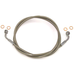 XR Stainless Chrome Single Non-ABS EZ Align Brake Line