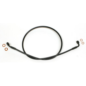 XR Black Coated Non-ABS EZ Align DOT Brake Line w/ Black Fittings