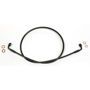 XR Black Coated E-Z Align Non-ABS DOT Brake Line w/ Black Fittings