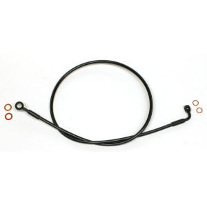 XR Black Coated Non-ABS EZ Align DOT Brake Line w/ Black Fittings