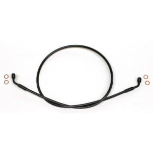 XR Black Coated Non-ABS EZ Align DOT Brake Line w/ Black Fittings