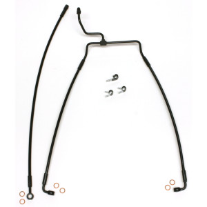 XR Black Coated ‘14-23 FLHX Non-ABS Brake Kit w/ Black Fittings