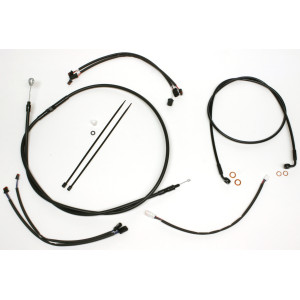 XR OE Style Black w/ Black Fittings Handlebar Installation Kit 12"-14" Apes