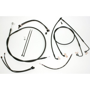 XR OE Style Black w/ Black Fittings Handlebar Installation Kit 12"-14" Apes