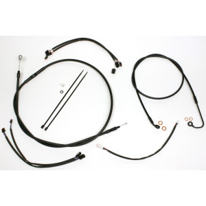 XR OE Style Black w/ Black Fittings Handlebar Installation Kit 12"-14" Apes
