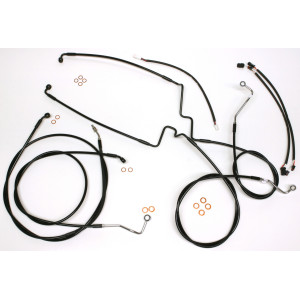 XR OE Style Black w/ Black Fittings Handlebar Installation Kit 12"-14" Apes