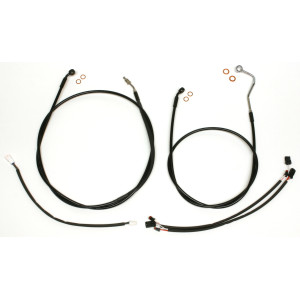 XR OE Style Black w/ Black Fittings Handlebar Installation Kit 12"-14" Apes