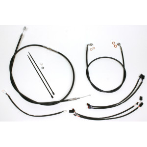 XR OE Style Black w/Chrome Fittings Handlebar Kit 12" - 14" Apes