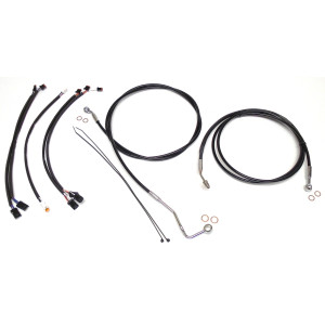 XR OE Style Black w/Chrome Fittings Handlebar Kit 12" - 14" Apes