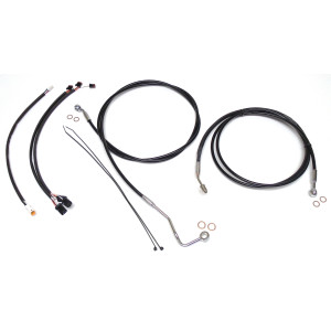 XR OE Style Black w/Chrome Fittings Handlebar Kit 12" - 14" Apes