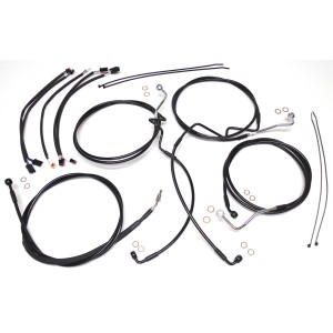 XR OE Style Black w/Black Fittings Handlebar Kit 12" - 14" Apes