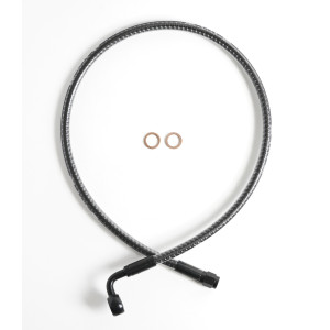 KARBONFIBR 22" ABS Designer Upper DOT Brake Line 12mm 90°