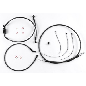 Black Pearl Touring Designer Handlebar Installation Kit 10" Rise