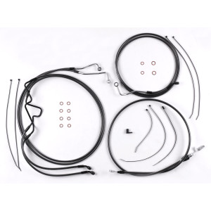 Black Pearl Touring Designer Handlebar Installation Kit 10" Rise