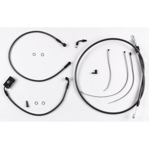 Black Pearl Touring Designer Handlebar Installation Kit 10" Rise