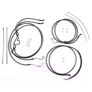 Black Pearl Touring Designer Handlebar Installation Kit 10" Rise