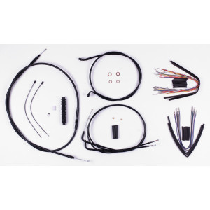 XR OE Style Black w/ Black Fittings Handlebar Installation Kit 12"-14" Apes