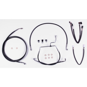 XR OE Style Black w/Chrome Fittings Handlebar Kit 12" - 14" Apes