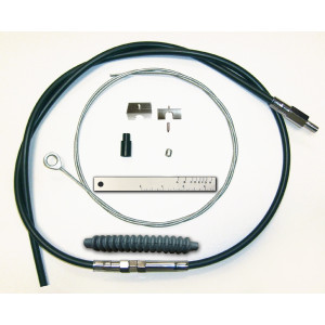 BYO® Black 2-Piece Clutch Cable – 1996+ Touring & Sportster