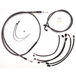 Black Pearl Softail Handlebar Installation Kit 12"-14" Ape Hangers