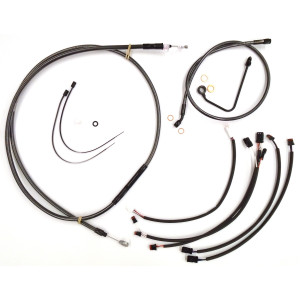 Black Pearl Softail Handlebar Installation Kit 12"-14" Ape Hangers