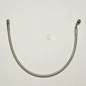Polished Stainless Designer ABS Upper DOT Brake 35° 10mm 11"