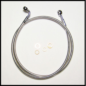 36" Polished Stainless E-Z Align Single Front Brake 35° 7/16"