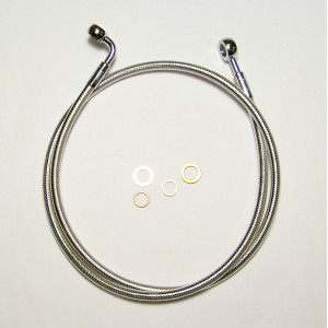 52" Polished Stainless E-Z Align Single Front Brake 35° 10mm