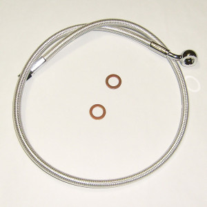 Single Disc Braided DOT ABS Front Brake Line Kits