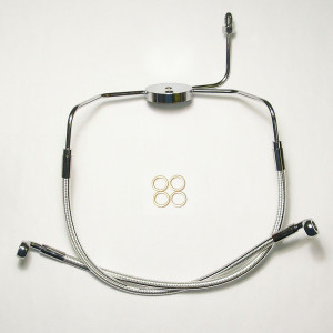 Sterling Chromite II Lower Non-ABS DOT Brake Line Kit Dual Disc